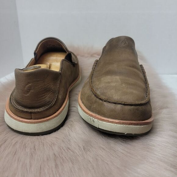 Olukai Kalia Nubuck Leather Slip On Beach Sneakers Men\'s Shoe Size 9 main image 4